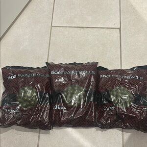 3 500 Paintballs Pack - Red and Black